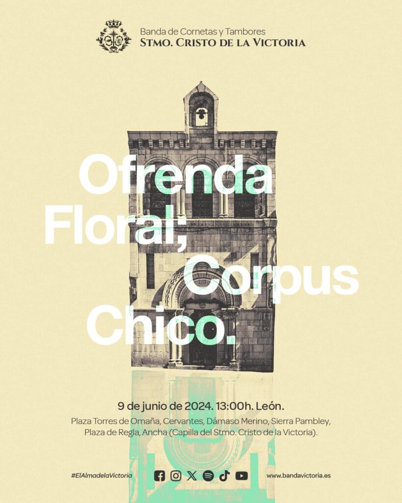 La banda de CCyTT celebra la ofrenda musical y floral al Stmo. Cristo de la Victoria