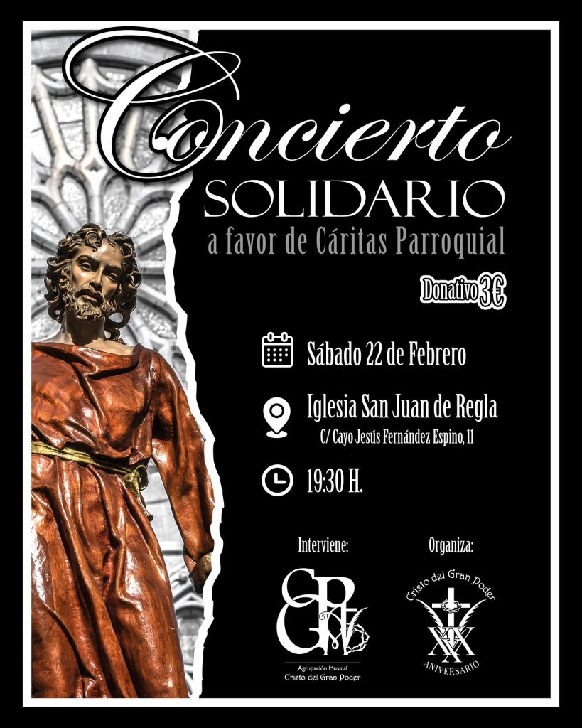 El Gran Poder organiza un Concierto solidario a favor de Cáritas Parroquial